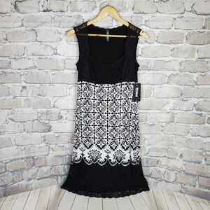 Kollontai Slip Dress NWT Coblence Combination White  Black Medium